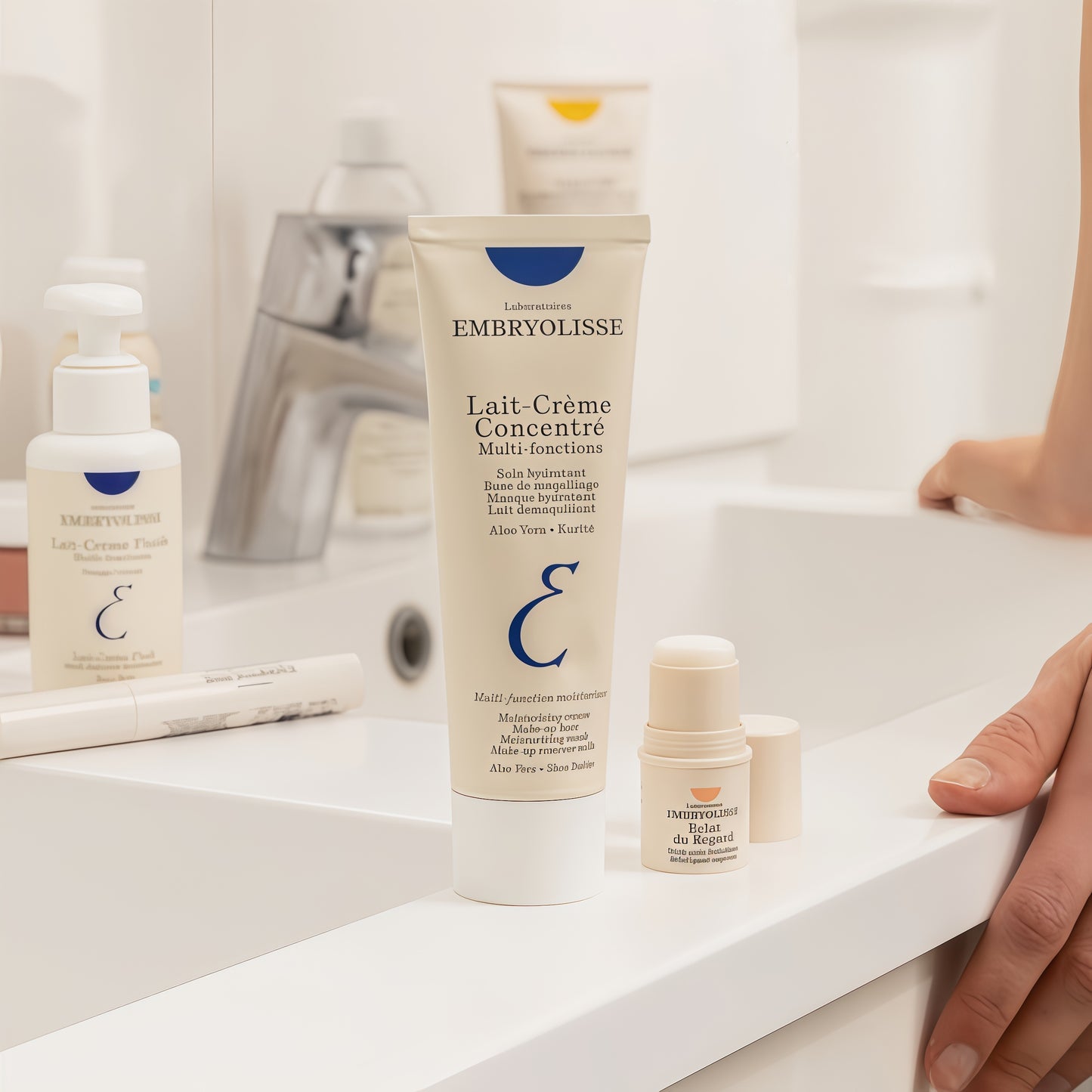 Embryolisse Lait-Crème Concentré Face Moisturizer and Makeup Primer, French Face Cream With Shea Butter & Aloe Vera